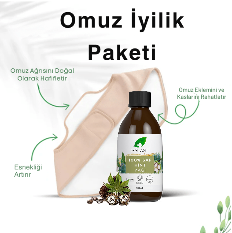 Salas Omuz İyilik Paketi (Omuz Sargısı ve Hint Yağı)