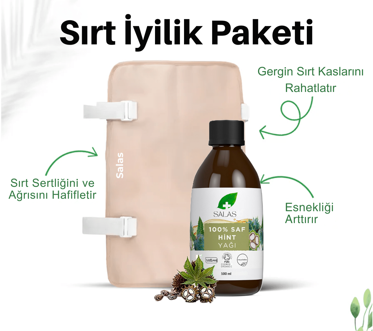 Salas Sırt İyilik Korsesi (Sırt Sargısı ve Hint Yağı)