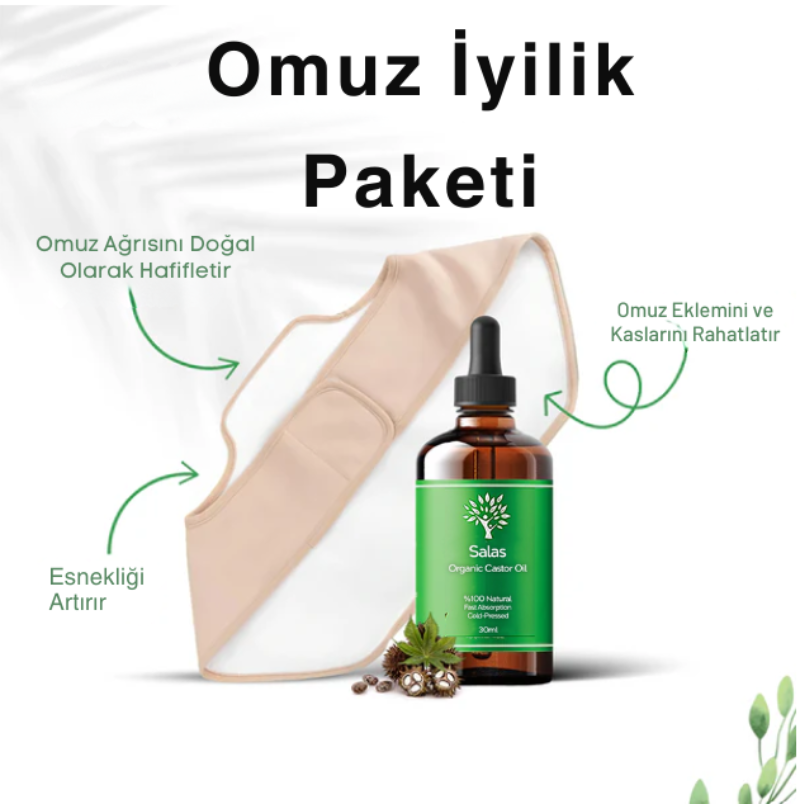 Salas Omuz İyilik Paketi (Omuz Sargısı ve Hint Yağı)